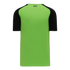 Athletic Knit V-Neck Baseball Jersey with Contrasting Shoulders (BA1375)